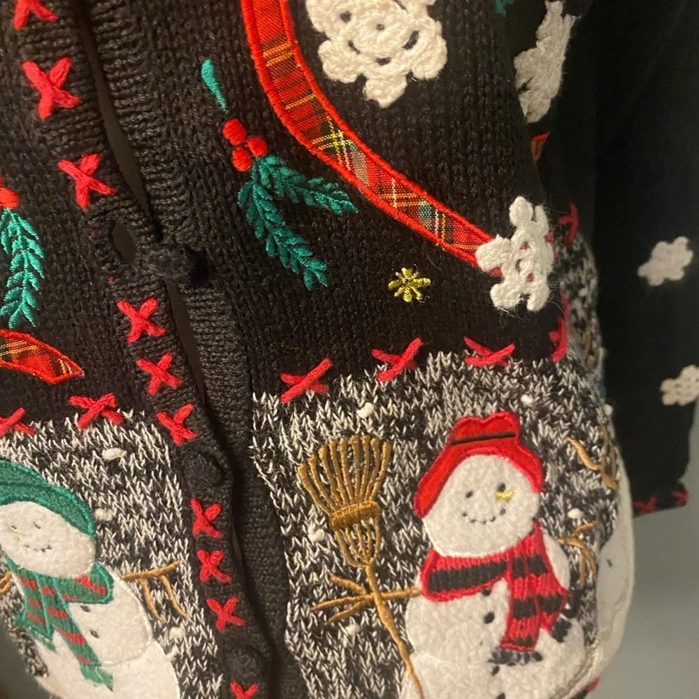 Studio Ho Ho Ho Snowmen Christmas sweater - Picture 5 of 12